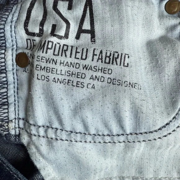 7 For All Mankind Women's Boot Cut Jeans - Dark Blue - 30” Inseam - Picture 7 of 9